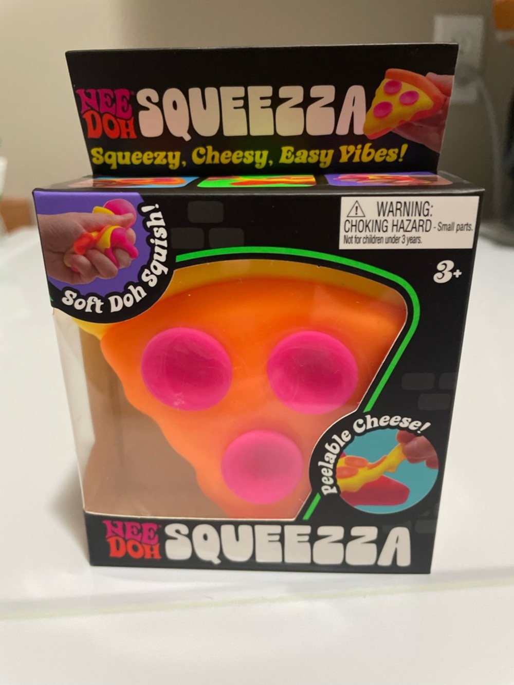 NeeDoh Squeezza Pizza Slice Squishy Toy